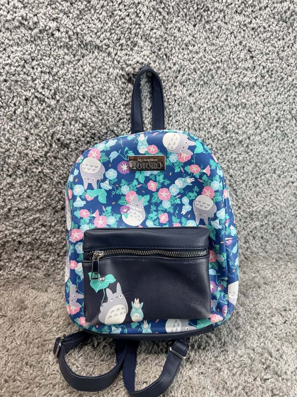 My Neighbor Totoro Floral Mini Backpack